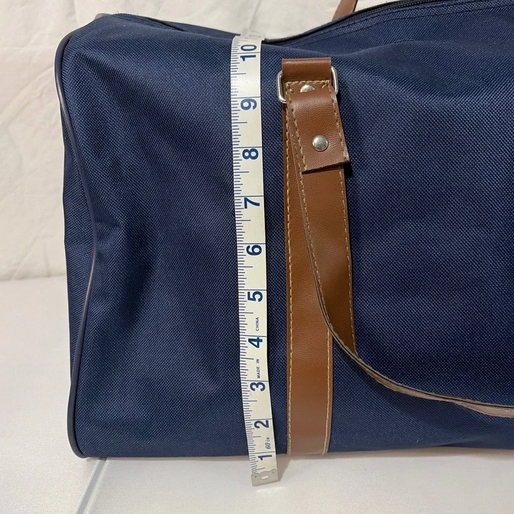 Claude Albert 3 Piece Luggage Set Navy Blue Duffel Train Case Toiletry Bag